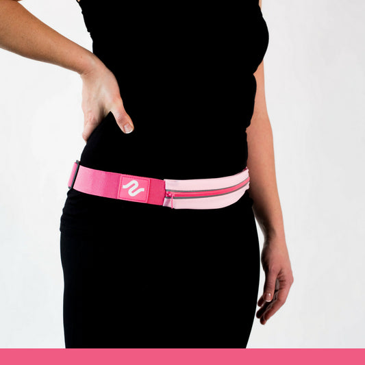 Pink runEZ Hip Back Front