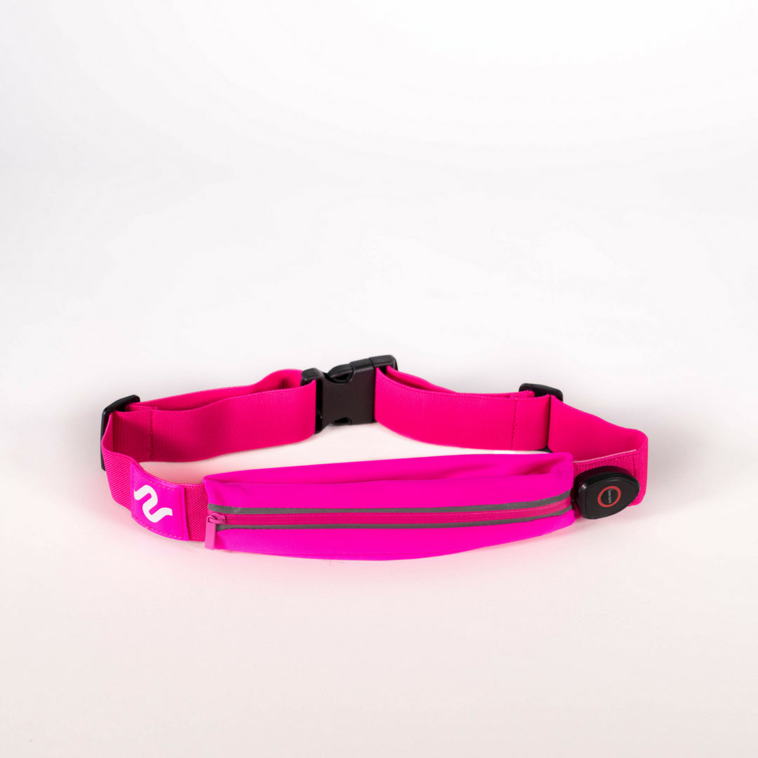 Pink runEZ Hip Bag LIT Front