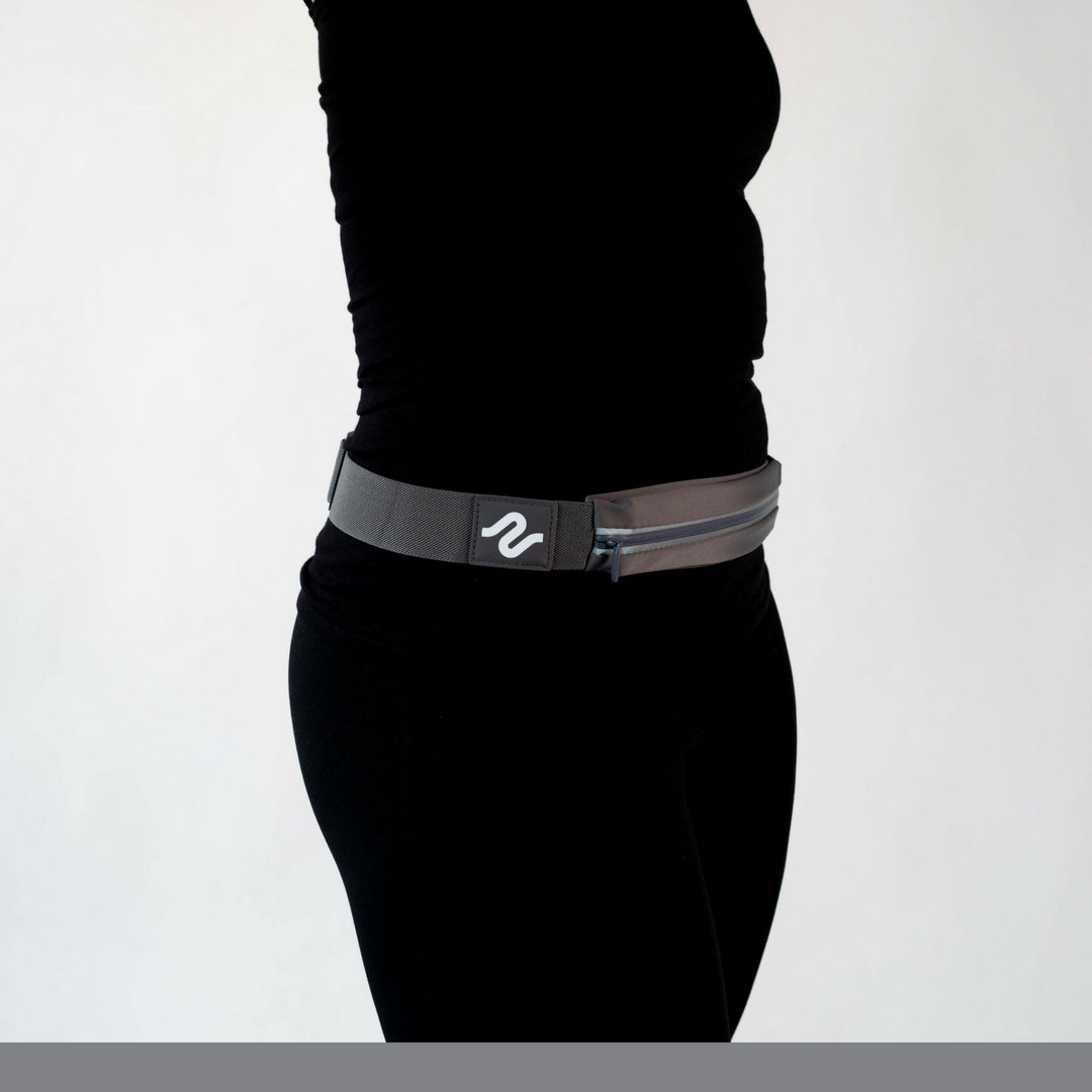 Grey runEZ Hip Back Front