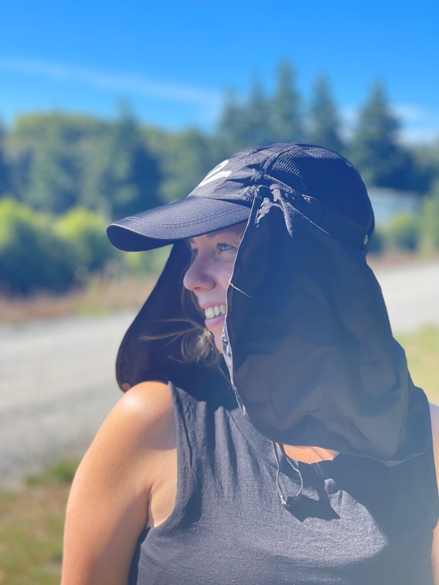 sports cap with flaps