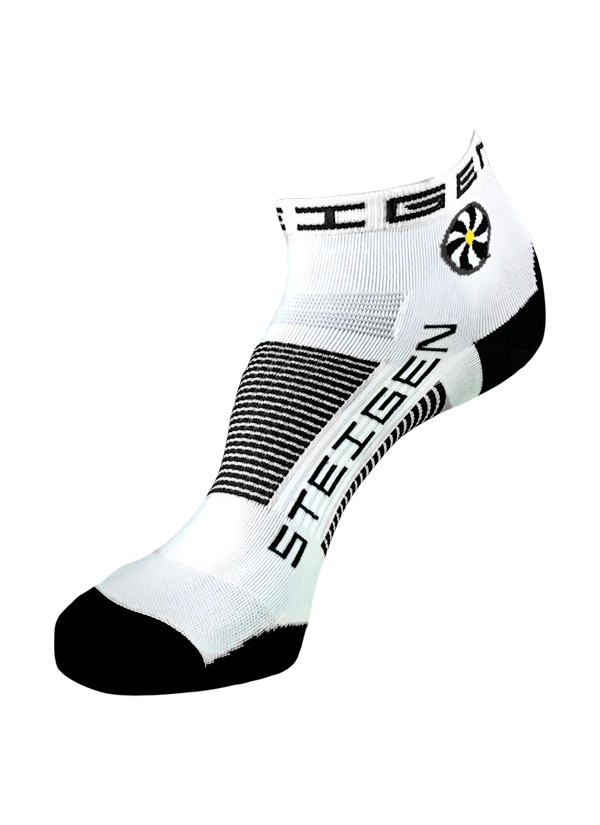 white steigen running socks