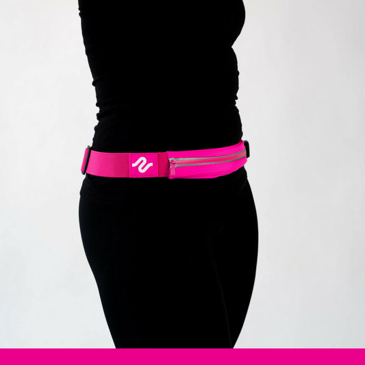 Pink runEZ Hip Bag LIT Front Running Bag Fits any phone