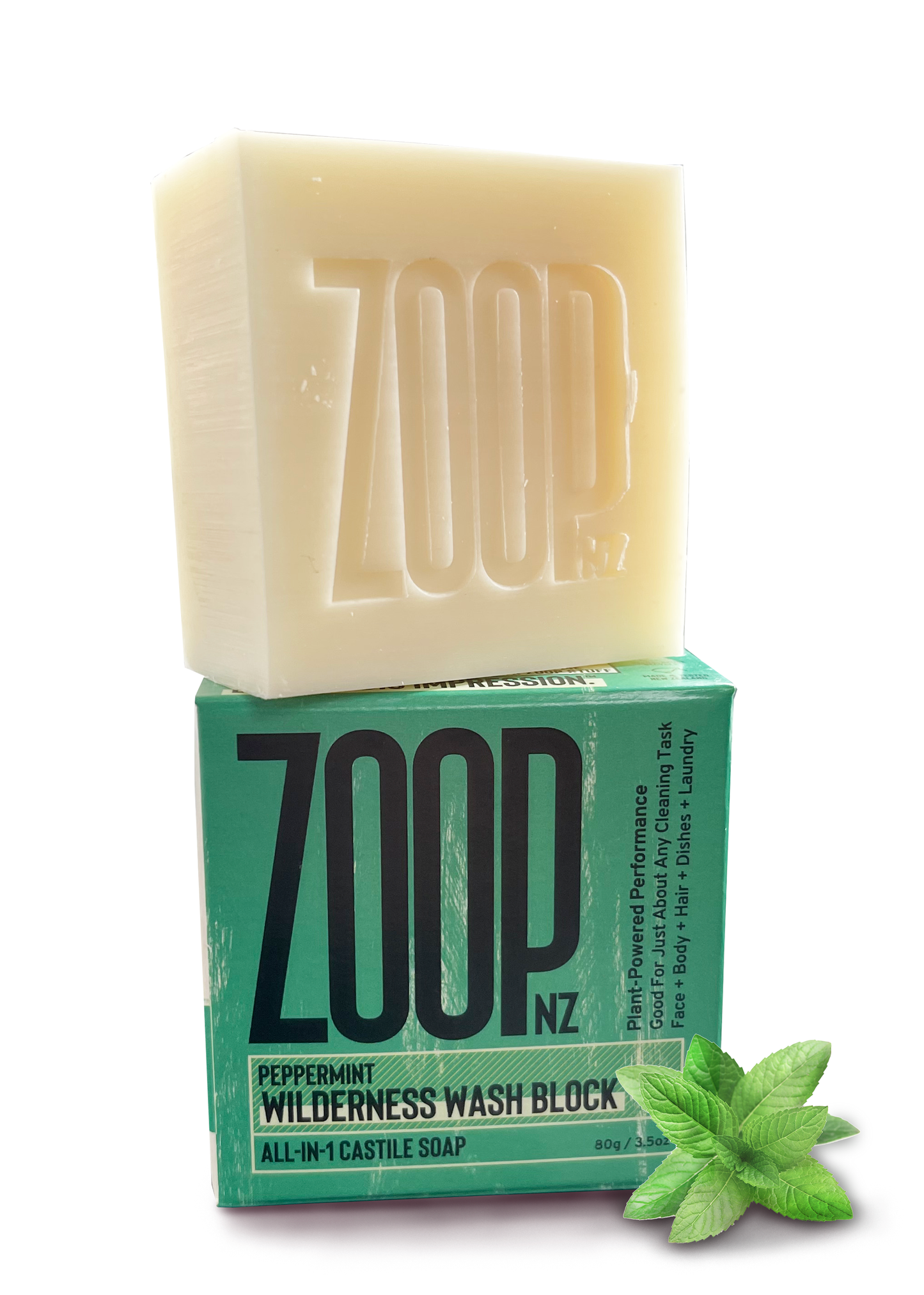 ZOOP peppermint wash block sports soap
